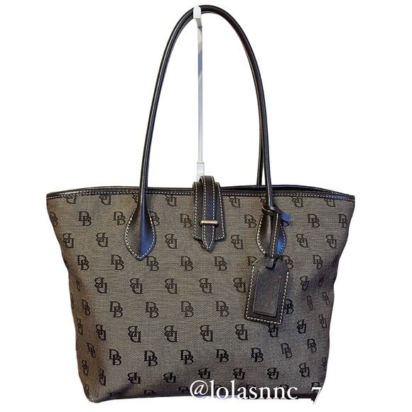 DOONEY & BOURKE Signature Canvas Print Tote Bag - Picture 1 of 10